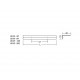 Maner pentru mobilier Way, finisaj otel inoxidabil, L:200 mm