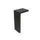 Picior pentru mobilier reglabil, Fonda, H:150 mm, finisaj negru periat