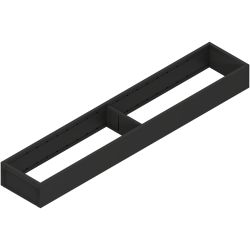 AMBIA-LINE Ramă, pentru LEGRABOX/MERIVOBOX Sertar, Oţel, NL=550 mm, Lăţime=100 mm, negru-carbon mat