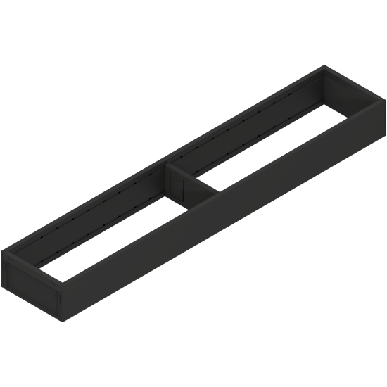AMBIA-LINE Ramă, pentru LEGRABOX/MERIVOBOX Sertar, Oţel, NL=550 mm, Lăţime=100 mm, negru-carbon mat