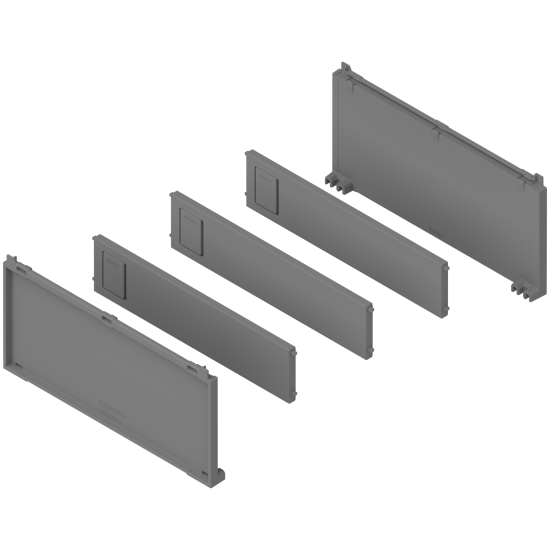 AMBIA-LINE Set pentru sticle, de la Lăţime corp 200 mm, pentru MERIVOBOX, gri indiu mat