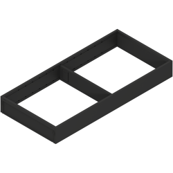 AMBIA-LINE Ramă, pentru LEGRABOX/MERIVOBOX Sertar, Oţel, NL=450 mm, Lăţime=200 mm, negru-carbon mat