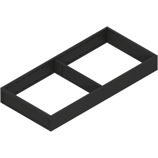 AMBIA-LINE Ramă, pentru LEGRABOX/MERIVOBOX Sertar, Oţel, NL=450 mm, Lăţime=200 mm, negru-carbon mat