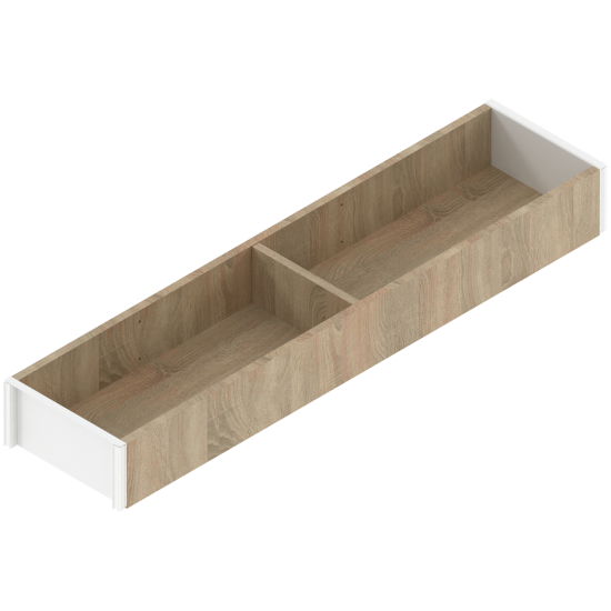 AMBIA-LINE Ramă, pentru LEGRABOX/MERIVOBOX Sertar, Design de lemn, NL=450 mm, Lăţime=100 mm, Nuc Tenn. / negru-carbon