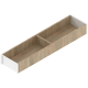 AMBIA-LINE Ramă, pentru LEGRABOX/MERIVOBOX Sertar, Design de lemn, NL=450 mm, Lăţime=100 mm, Nuc Tenn. / negru-carbon