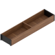 AMBIA-LINE Ramă, pentru LEGRABOX/MERIVOBOX Sertar, Design de lemn, NL=450 mm, Lăţime=100 mm, Nuc Tenn. / negru-carbon