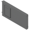 AMBIA-LINE Separator transversal, pentru LEGRABOX/MERIVOBOX Sertar (ZC7SXXXRS1), Plastic, gri-orion mat