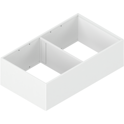 AMBIA-LINE Ramă, pentru LEGRABOX/MERIVOBOX Extragere cu front înalt, Oţel, de la NL=400 mm, Lăţime=218 mm, alb-mătase mat