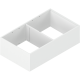 AMBIA-LINE Ramă, pentru LEGRABOX/MERIVOBOX Extragere cu front înalt, Oţel, de la NL=400 mm, Lăţime=218 mm, alb-mătase mat