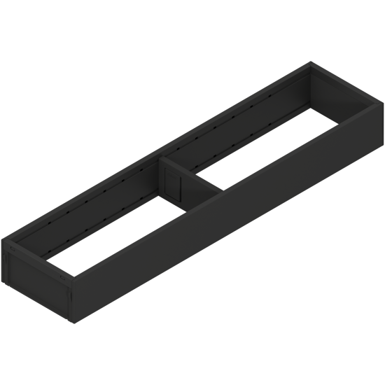 AMBIA-LINE Ramă, pentru LEGRABOX/MERIVOBOX Sertar, Oţel, NL=450 mm, Lăţime=100 mm, negru-carbon mat