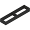 AMBIA-LINE Ramă, pentru LEGRABOX/MERIVOBOX Sertar, Oţel, NL=450 mm, Lăţime=100 mm, negru-carbon mat