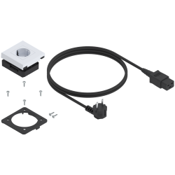 AMPEROS AC Element pentru curent electric, grosime fund: 12–32 mm, Tipul de priză: F, alb ultralucios