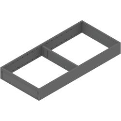 AMBIA-LINE Ramă, pentru LEGRABOX/MERIVOBOX Sertar, Oţel, NL=450 mm, Lăţime=200 mm, gri-orion mat