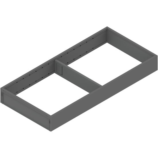 AMBIA-LINE Ramă, pentru LEGRABOX/MERIVOBOX Sertar, Oţel, NL=450 mm, Lăţime=200 mm, gri-orion mat
