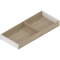 AMBIA-LINE Ramă, pentru LEGRABOX/MERIVOBOX Sertar, Design de lemn, NL=500 mm, Lăţime=200 mm, Stejar Bard./alb-mătase