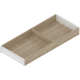 AMBIA-LINE Ramă, pentru LEGRABOX/MERIVOBOX Sertar, Design de lemn, NL=500 mm, Lăţime=200 mm, Stejar Bard./alb-mătase