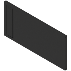 AMBIA-LINE Separator transversal, pentru LEGRABOX/MERIVOBOX Extragere cu front înalt (ZC7F400RSP), Plastic, negru-carbon mat