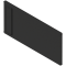 AMBIA-LINE Separator transversal, pentru LEGRABOX/MERIVOBOX Extragere cu front înalt (ZC7F400RSP), Plastic, negru-carbon mat