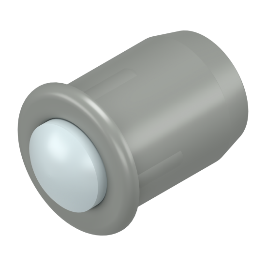 Pastilă amortizare, Ø 8 mm, găurire, Înălţime: 2.5 mm, R9006 gri aluminiu