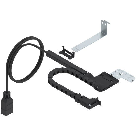AMPEROS AC Ghidaj pentru cablu, pentru LEGRABOX/MOVENTO, NL=450 mm, negru