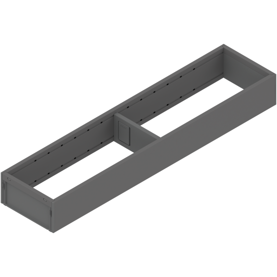 AMBIA-LINE Ramă, pentru LEGRABOX/MERIVOBOX Sertar, Oţel, NL=450 mm, Lăţime=100 mm, gri-orion mat