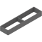 AMBIA-LINE Ramă, pentru LEGRABOX/MERIVOBOX Sertar, Oţel, NL=450 mm, Lăţime=100 mm, gri-orion mat