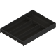 AMBIA-LINE Organizator pt tacâmuri, pentru LEGRABOX/MERIVOBOX Sertar, Plastic/oţel, 4 Compartimente pt tacâmuri, NL=450 mm, Lăţime=300 mm, negru-carbon mat