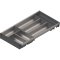 ORGA-LINE Set de casete (cu ocupare parţială), pentru TANDEMBOX Sertar, NL=550 mm, KB=800 mm, Lăţime=280 mm, inox-periat/gri închis