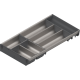 ORGA-LINE Set de casete (cu ocupare parţială), pentru TANDEMBOX Sertar, NL=550 mm, KB=800 mm, Lăţime=280 mm, inox-periat/gri închis
