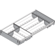 ORGA-LINE Set de casete (cu ocupare parţială), pentru TANDEMBOX Sertar, NL=550 mm, KB=800 mm, Lăţime=280 mm, inox-periat/gri închis