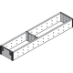 ORGA-LINE Set de compartimentare (cu ocupare parţială), pentru TANDEMBOX Sertar, NL=500 mm, Lăţime=105 mm, inox-periat/gri închis