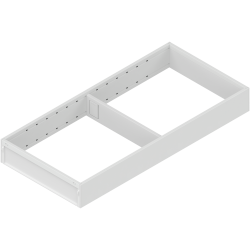 AMBIA-LINE Ramă, pentru LEGRABOX/MERIVOBOX Sertar, Oţel, NL=450 mm, Lăţime=200 mm, alb-mătase mat
