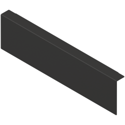 AMBIA-LINE Adaptor pt perete posterior din lemn, pentru LEGRABOX/MERIVOBOX Sertar Înălţime M, Oţel, negru-carbon mat