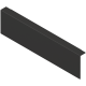 AMBIA-LINE Adaptor pt perete posterior din lemn, pentru LEGRABOX/MERIVOBOX Sertar Înălţime M, Oţel, negru-carbon mat