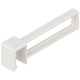 AMBIA-LINE Separator longitudinal pentru traversă, pentru LEGRABOX pure, alb-mătase mat