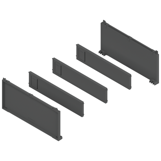 AMBIA-LINE Set pentru sticle, pentru LEGRABOX/MERIVOBOX, gri-orion mat