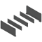 AMBIA-LINE Set pentru sticle, pentru LEGRABOX/MERIVOBOX, gri-orion mat