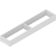 AMBIA-LINE Ramă, pentru LEGRABOX/MERIVOBOX Sertar, Oţel, NL=500 mm, Lăţime=100 mm, alb-mătase mat
