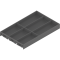 AMBIA-LINE Organizator pt tacâmuri, pentru LEGRABOX/MERIVOBOX Sertar, Plastic/oţel, 6 Compartimente pt tacâmuri, NL=500 mm, Lăţime=300 mm, gri-orion mat