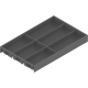 AMBIA-LINE Organizator pt tacâmuri, pentru LEGRABOX/MERIVOBOX Sertar, Plastic/oţel, 6 Compartimente pt tacâmuri, NL=500 mm, Lăţime=300 mm, gri-orion mat