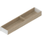AMBIA-LINE Ramă, pentru LEGRABOX/MERIVOBOX Sertar, Design de lemn, NL=500 mm, Lăţime=100 mm, Stejar Bard./alb-mătase
