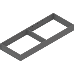 AMBIA-LINE Ramă, pentru LEGRABOX/MERIVOBOX Sertar, Oţel, NL=550 mm, Lăţime=200 mm, gri-orion mat