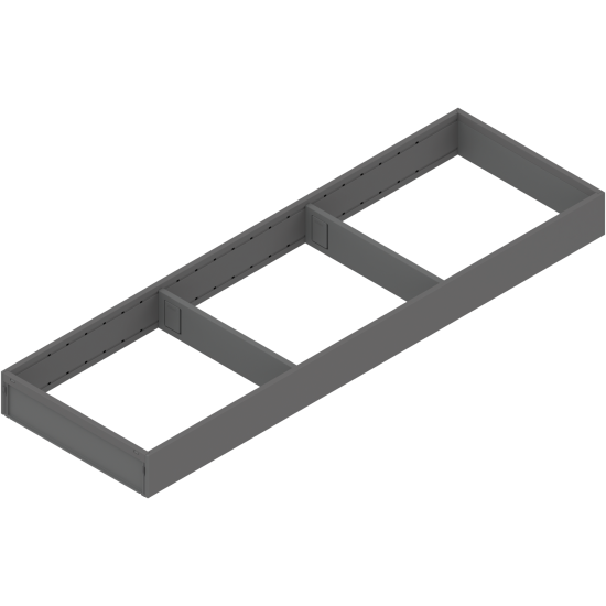 AMBIA-LINE Ramă, pentru LEGRABOX/MERIVOBOX Sertar, Oţel, NL=650 mm, Lăţime=200 mm, gri-orion mat