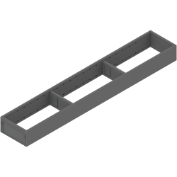 AMBIA-LINE Ramă, pentru LEGRABOX/MERIVOBOX Sertar, Oţel, NL=600 mm, Lăţime=100 mm, gri-orion mat
