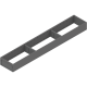 AMBIA-LINE Ramă, pentru LEGRABOX/MERIVOBOX Sertar, Oţel, NL=600 mm, Lăţime=100 mm, gri-orion mat