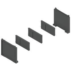 AMBIA-LINE Set pentru sticle, pentru LEGRABOX/MERIVOBOX, gri-orion mat