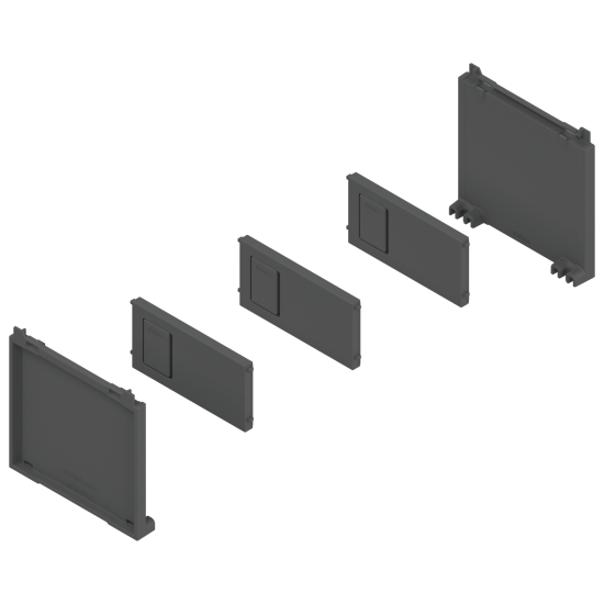 AMBIA-LINE Set pentru sticle, pentru LEGRABOX/MERIVOBOX, gri-orion mat