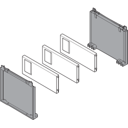 AMBIA-LINE Set pentru sticle, pentru LEGRABOX/MERIVOBOX, gri-orion mat