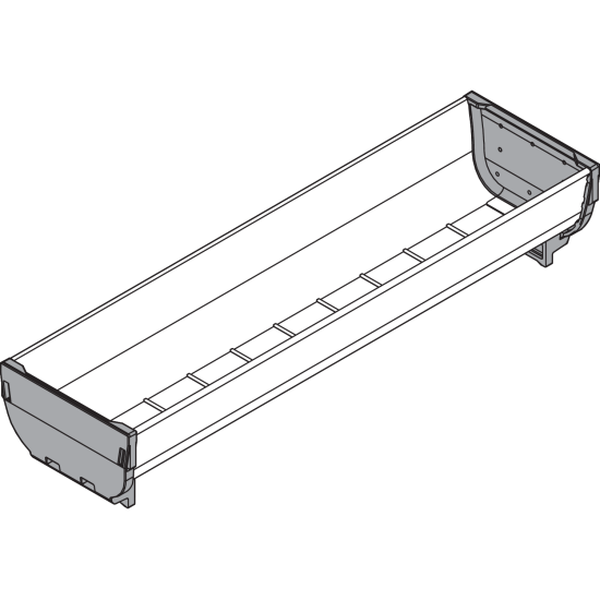 ORGA-LINE Casetă, TANDEMBOX/TANDEM Sertar, Lungime=352 mm, Lăţime=88 mm, inox-periat/gri închis