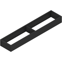 AMBIA-LINE Ramă, pentru LEGRABOX/MERIVOBOX Sertar, Oţel, NL=500 mm, Lăţime=100 mm, negru-carbon mat